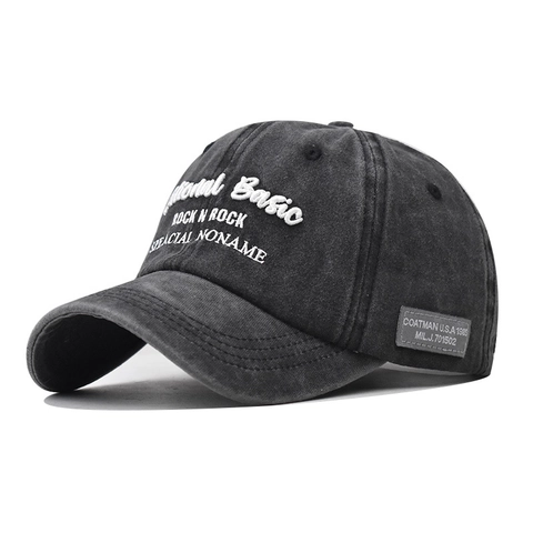 Cappello Da Baseball In Cotone Lavato Vintage Distressed Regolabile Cappello Da Sole Sportivo All'Aperto Con Ricamo Di Lettere Per Uomo Donna