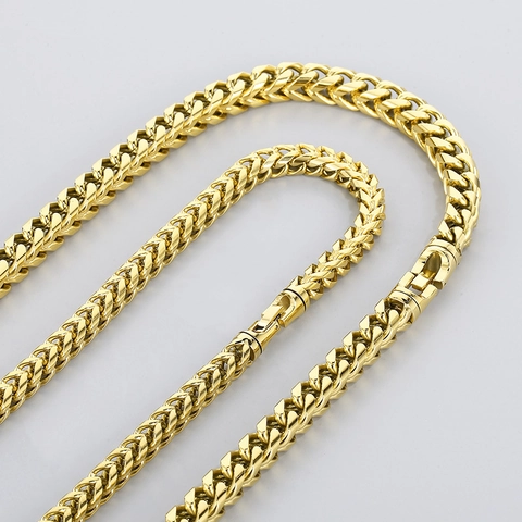 Heren Roestvrijstalen Ketting Halsketting Hiphop Punk Cuban Link Vacuum Geplateerd Heavy Metal Sieraden