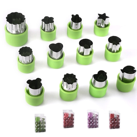 Stampi Per Tagliare Frutta E Verdura Tagliabiscotti In Acciaio Inox Con Manico Protettivo In Plastica Strumenti Per Decorare Alimenti DIY