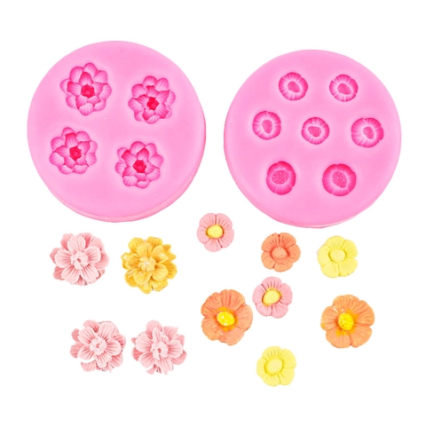 Stampo In Silicone Fiore Ciliegio Prugna Forma DIY Fondant Resina Cioccolato Decorazione Torte Strumento Da Forno