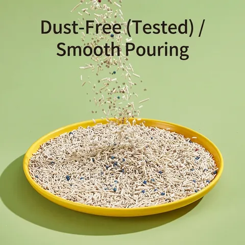 Mixed Cat Litter White Tea Deodorizing Clumping Tofu Bentonite Absorbent Flushable Cleaning Supplies For Cats