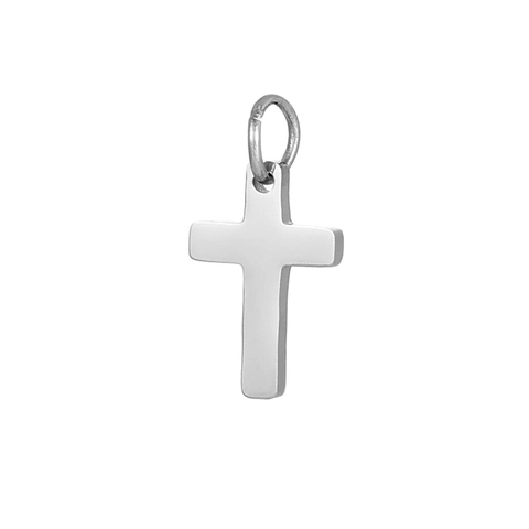 Ciondolo A Croce Minimalista Acciaio Inossidabile Accessorio Gioielli DIY Piccolo Ciondolo Per Collane