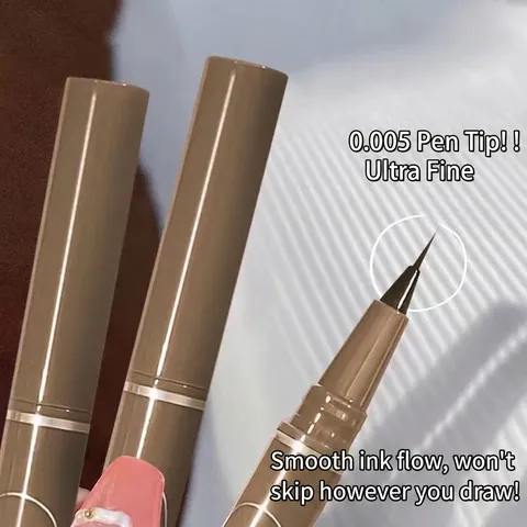 Eye-liner Liquide Mince Pointe Ultra Fine Imperméable Résistant À La Sueur Longue Tenue Anti-bavure Stylo De Maquillage Précision