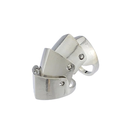 Punk Gothic Rüstung Ring Legierung Gelenkring Gliederring Statement Schmuck Für Damen Herren