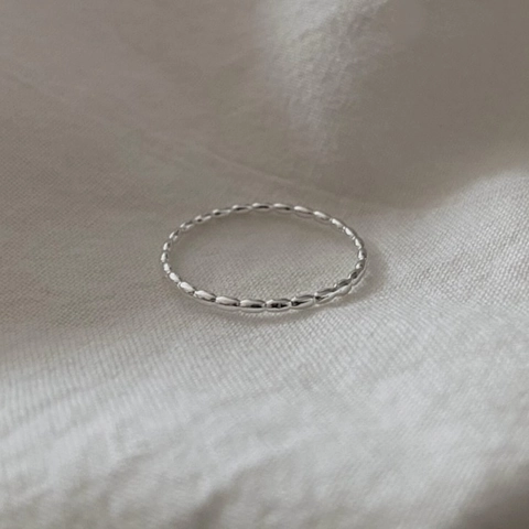 Anello Con Perline 925 Argento Sterling Minimalista Perla Oliva Regolabile Fascia Sottile Stile Coreano Gioielli Moda Donne