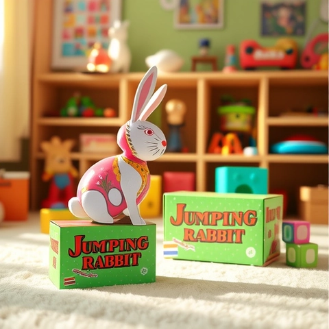 Wind-up Jumping Animal And Vehicle Toys Tinplate Plastic Mechanical Retro Nostalgic For Kids