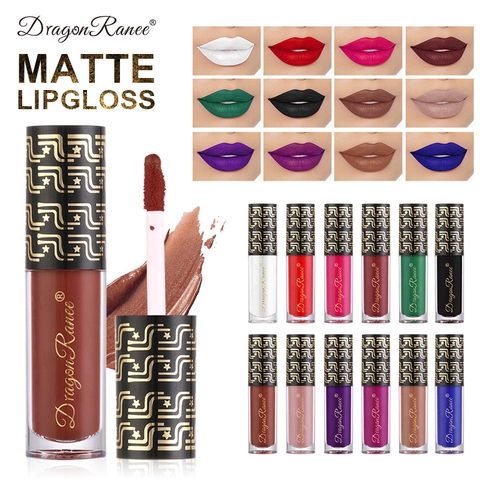 Ματ Lip Gloss Υγρό Κραγιόν Αδιάβροχο Μεγάλης Διάρκειας Βελούδινο Χρώμα Χειλιών Πολύχρωμο Μακιγιάζ Για Γυναίκες Πάρτι