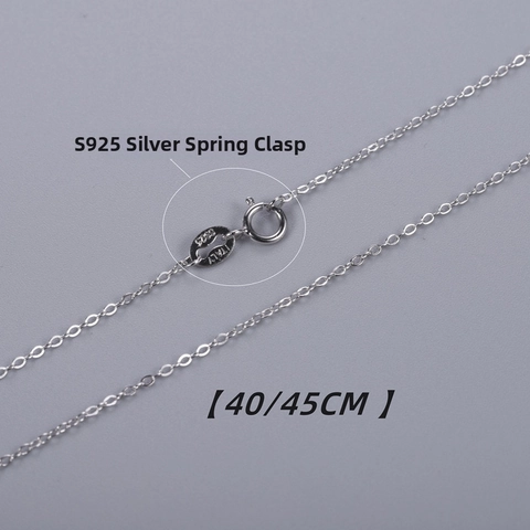 S925 Sterlingsilber Ankerkette Halskette Minimalistische Facettierte Schlüsselbeinkette Für Damen Platinierte Schmuck DIY Zubehör