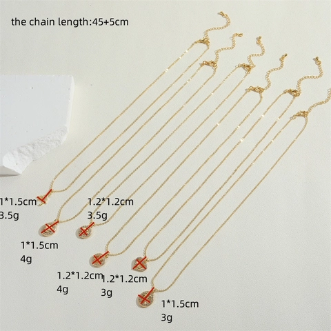 Franse Retro Hanger Ketting 14K Verguld Koper En Zirkonia Hart Glimlach Vogel Engel Lippen Sieraden Voor Dames