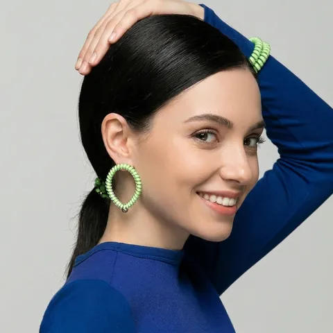 Elastici Per Capelli A Spirale Cavo Telefonico Elastico Senza Tracce TPU Jelly Colorati Accessori Per Capelli Ragazze