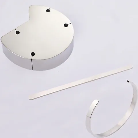 Stainless Steel Bracelet Bending Tool Mirror Polished Metal Shaping Jig For DIY C Shape Jewelry Crafting