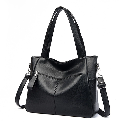 Women PU Leather Tote Bag Large Capacity Lychee Pattern Shoulder Handbag With Adjustable Strap Fashion Daily Commute