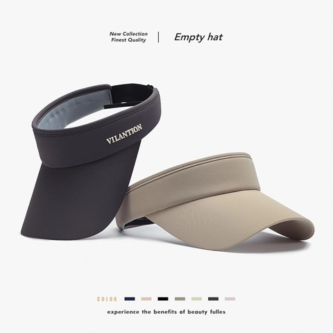 Damen Leere Top Sonnenvisier Hut EisSatin Atmungsaktiv UV Schutz Breite Krempe Verstellbar Outdoor Laufen Sport Freizeit