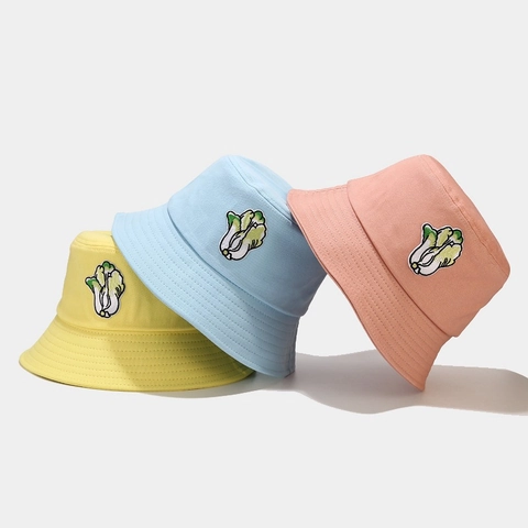 Sombrero De Pescador De Lona De Algodón Con Bordado De Col China Protección Solar Informal Para Mujeres Hombres