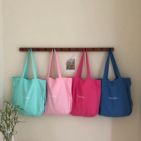 Μεγάλη Χωρητικότητα Καμβά Τσάντα Tote Γράμματα Εκτύπωση Τσάντα Ώμου Για Μετακινήσεις Ψώνια Γυναίκες Casual