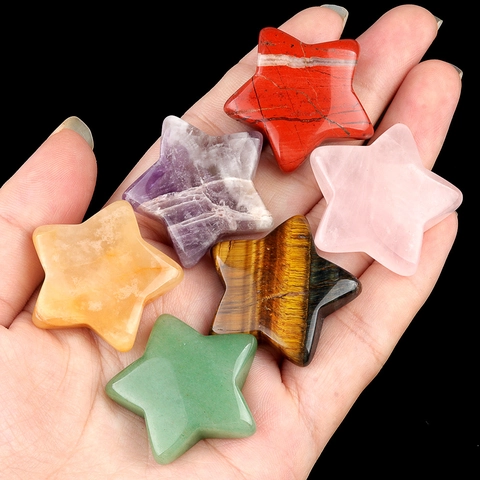 Pietra Preziosa Di Cristallo Naturale A Forma Di Stella Lucidata Per Creazione Di Gioielli Fai Da Te Artigianato Decorazione