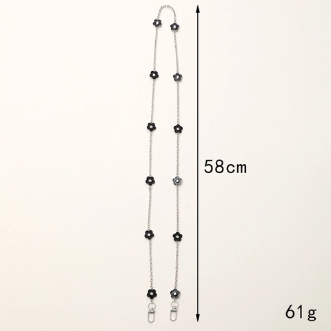 Fashion Metal Irregular Chain Crossbody Strap For Bag DIY Mobile Phone Lanyard With Lobster Clasps Gold Silver Replacement Strap Women Accessories