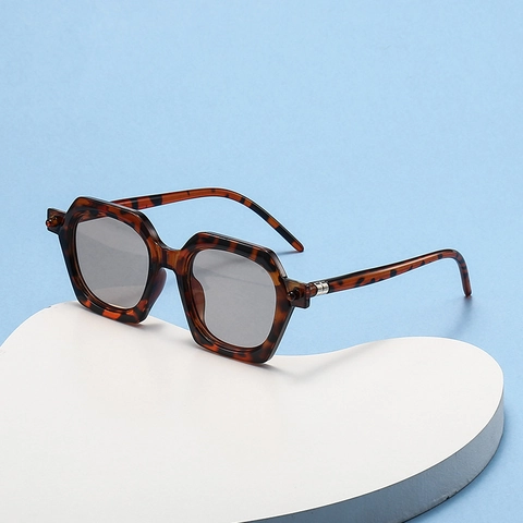 Polygonal Hexagon Sunglasses Retro PC Frame UV Protection Anti Blue Light Eyewear Trendy Fashion Outdoor Travel Unisex