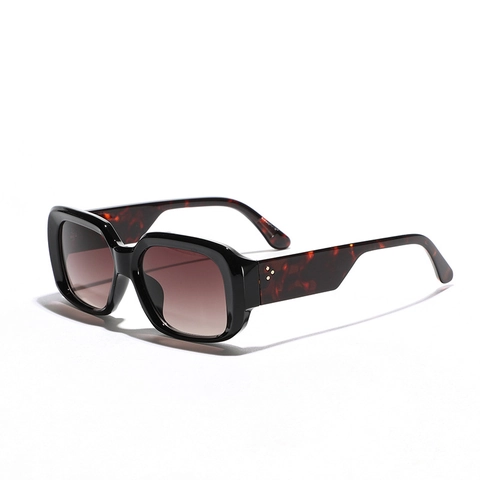 Occhiali da Sole Quadrati Vintage per Donna Uomo Protezione UV400 Montatura in PC Lenti in AC Moda Coreana Retrò