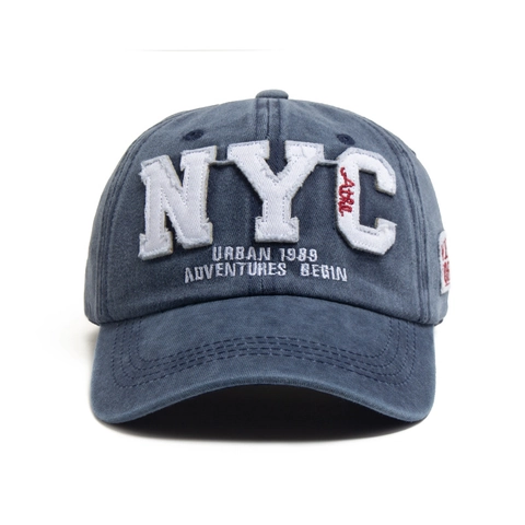 Vintage Baseballpet Van Gewassen Katoen Met NYC Borduurwerk Verstelbare Retro Dad Hat Voor Mannen En Vrouwen