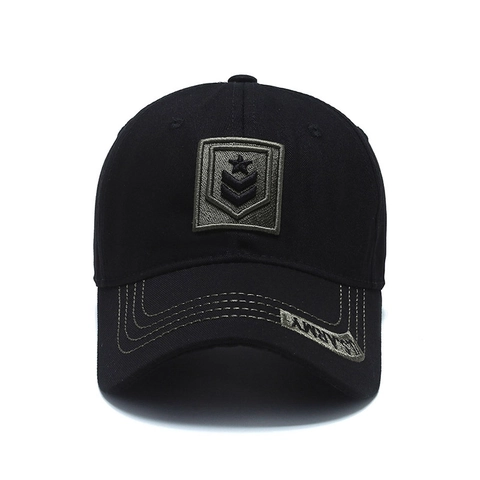 Tactical Baseball Cap Cotton Camouflage Military Style Sun Protection Outdoor Sport Adjustable Hat For Men Army Star Patch