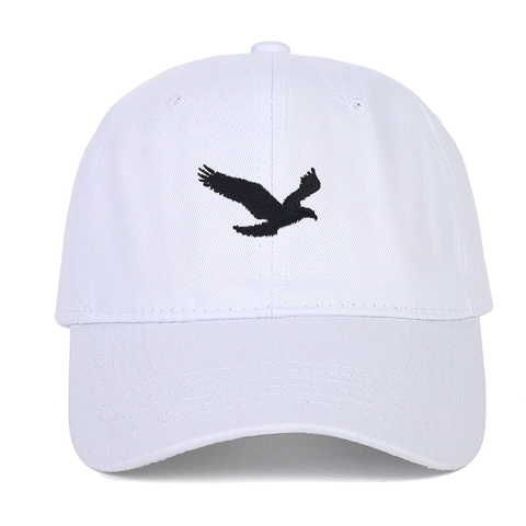 Baseballkappe Aus Baumwolle Mit Adler Bestickung Verstellbare Metallschnalle Casual Sonnenschutz Dad Hat