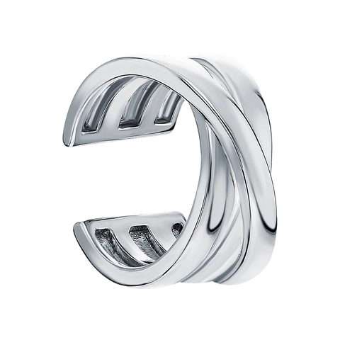 925 Sterling Silber Ohrmanschette Ohne Piercing Geometrische Mehrlagige Kreuz Minimalistische Clip Auf Ohrringe Für Damen