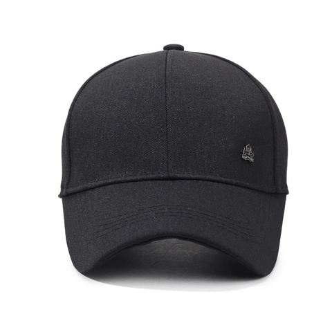 Cappello Da Baseball Regolabile In Misto Cotone Con Logo In Metallo Protezione Solare Outdoor Casual Uomo Donna