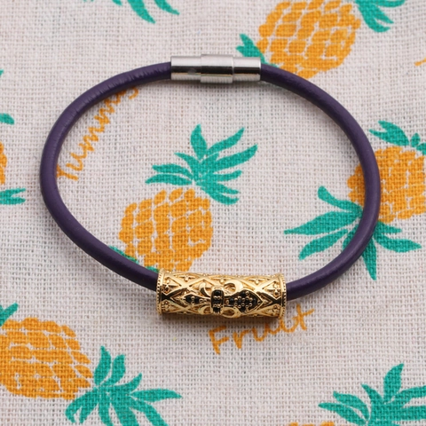 Bracciale In Pelle Intrecciata Con Chiusura Magnetica In Acciaio Inossidabile Motivo A Croce Stile Punk Retro Per Uomini Donne