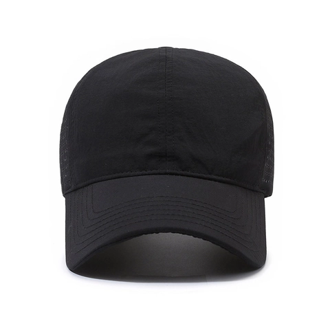 Casquette de Baseball Perforée au Laser à Séchage Rapide Unisexe Chapeau de Soleil de Sport en Nylon Respirant Réglable Extérieur