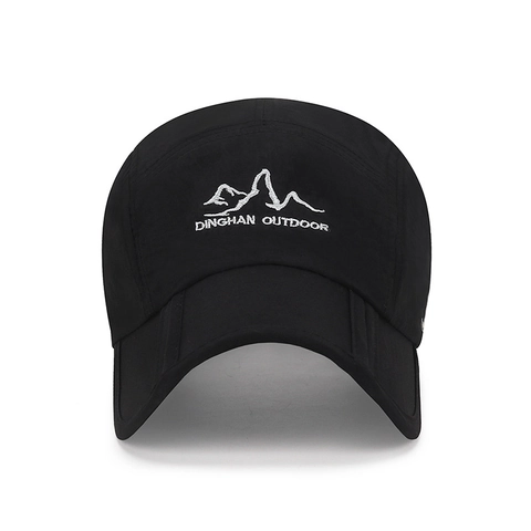 Foldable Quick-dry Sun Hat Polyester UPF 50 Plus Baseball Cap For Outdoor Hiking Sports Mountain Embroidery Adjustable