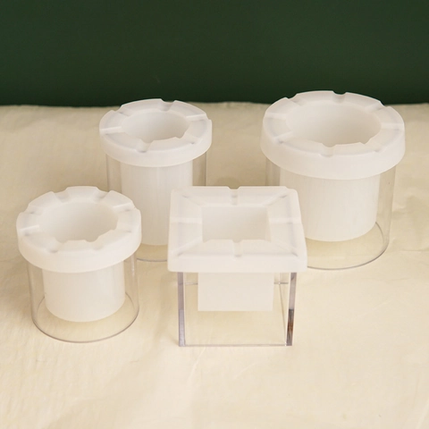 Hollow Cylindrical Square PC Plastic Candle Molds For DIY Candle Making Reusable High Temperature Resistant