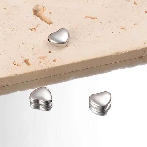 Perline A Forma Di Cuore Acciaio Inossidabile 304 Piccolo Foro Lucidato Per La Creazione Di Gioielli Fai Da Te Accessori Per Bracciali Collane