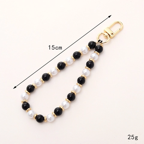 Handgemaakte Natuursteen Beaded Telefoonketting Lanyard Elegante Amethist Agaat Turkoois Kraal Sleutelhanger Voor Vrouwen Telefoon Decoratie