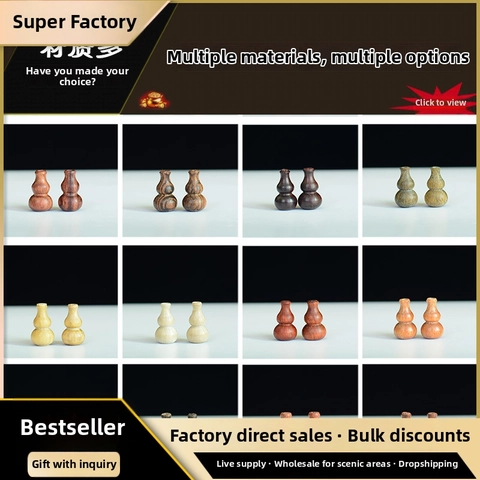 Naturholz Kalebassenform Buddha Perlen Sandelholz Ebenholz Palisander Abstandshalter Anhänger Für DIY Schmuck