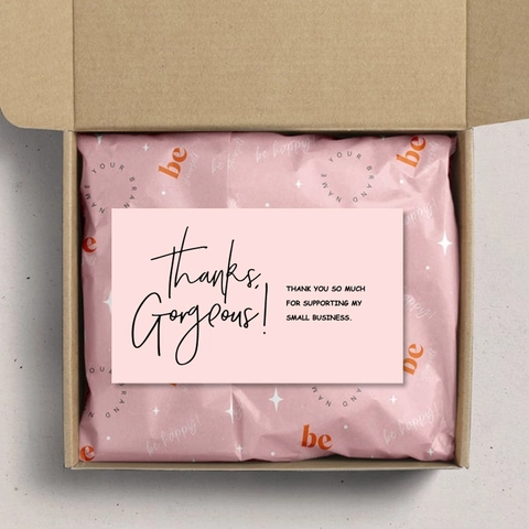 Thank You Cards Business Appreciation For Small Business Customer Orders Cardstock Watercolor Floral Marble Heart Design Elegant