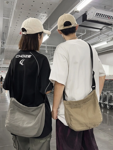 Bolso Dumpling De Nylon De Gran Capacidad Para Mujer Estilo Japonés Casual Bolso De Hombro Mensajero Hidrófugo