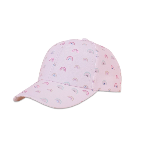 Kids Baseball Cap Rainbow Print Polyester Cotton Sun Protection Outdoor Fashion Hat For Boys Girls