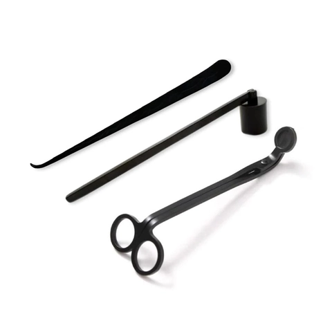 Stainless Steel Candle Care Tools Wick Trimmer Snuffer Dipper Tray Elegant Durable Aromatic Candle Accessory Modern