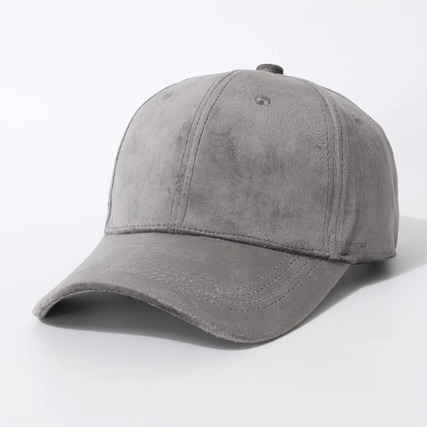 Solid Color Short Velvet Baseball Cap Warm Adjustable Curved Brim Casual Outdoor Peaked Hat For Women Men