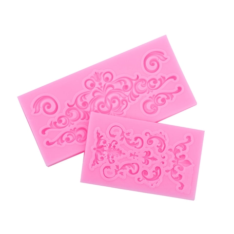Europäische Barock Relief Silikon Kuchenform Geprägte Spitze Fondant Schokolade Dekorationswerkzeug DIY Backen