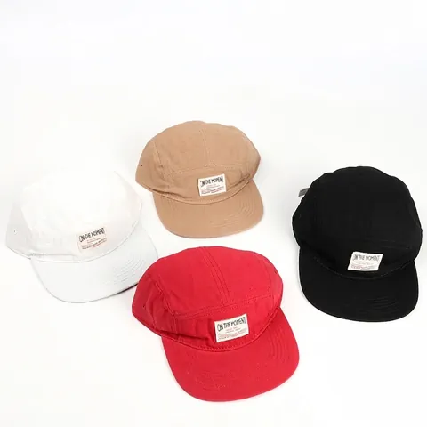 Gorra De Béisbol Panel Camper Sombrero Algodón Lona Ajustable Ala Plana Estilo Streetwear Para Hombres Mujeres Hip Hop