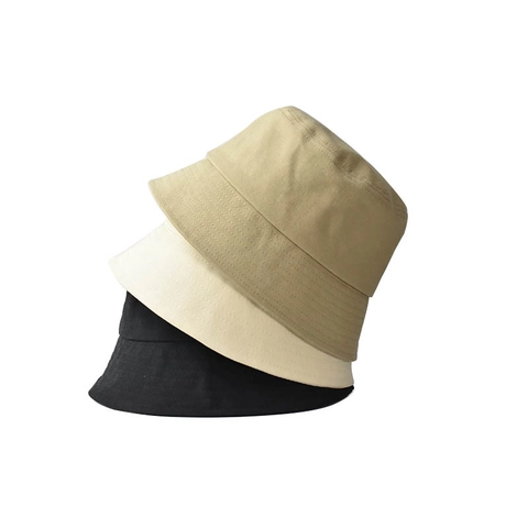 Sombrero De Pescador Minimalista De Lona De Algodón Protección Solar Ala Ancha Plegable Color Sólido Exterior Verano Para Mujeres