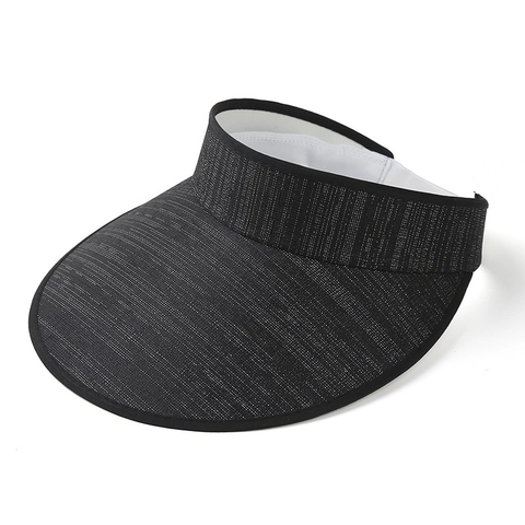 Visière En Lin Et Polyester Protection Solaire D'été Bord Large Chapeau De Soleil Respirant Accessoire De Plage Unisexe