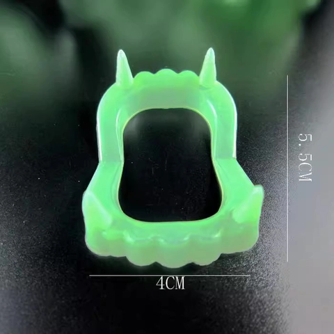 Vampire Fangs Fake Teeth Luminous Plastic Horror Party Props Halloween Decoration Prank Toy Novelty For Kids