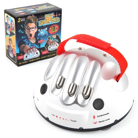 Lie Detector Polygraph Machine Hand Sensor Party Game Shocking Vibration Multiple Modes ABS Prank Toy Novelty Gag
