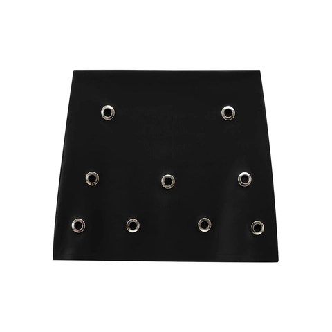 Damen Sexy A-Linien-Minirock Mit Metallring Ösen Dekor Hohe Taille Schwarz Kurzrock Sommer Mode Clubwear Unterteile