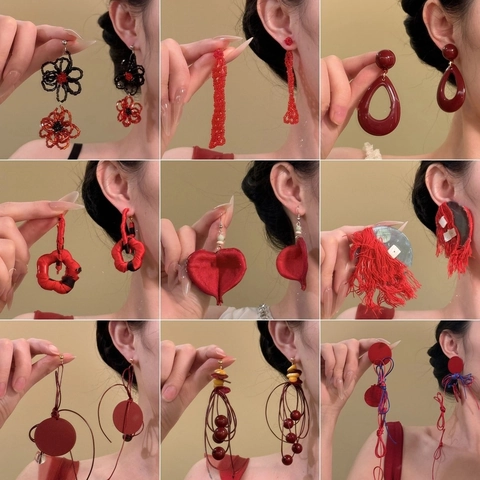 Vintage Boho Blume Ohrringe Mit Silbernem Ohrstecker Bunte Glasperlen Gewebte Quaste Handgefertigter Schmuck Für Damen