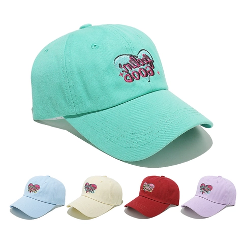 Cappellino Da Baseball In Cotone Ricamo Cuore Feelin' Good Cappello Sole Regolabile Per Donne Uomini