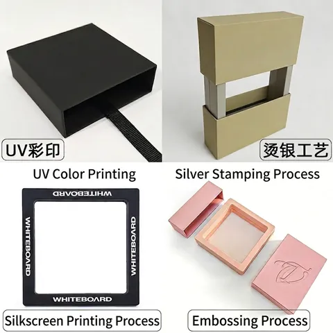Jewelry Display Box 3D Floating Transparent PE Film Plastic Frame Case For Rings Earrings Bracelets Coins Anti-Oxidation